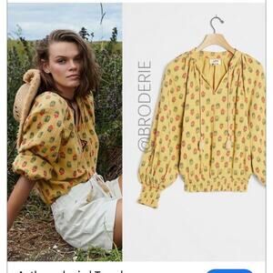 Sz XS - Porridge (Anthropologie) Boho Peasant Blouse